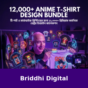 12,000+ Anime T-Shirt Design Mega Bundle (POD Ready)